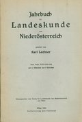Jahrbuch für Landeskunde von Niederösterreich 31 (1953-54)