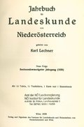 Jahrbuch für Landeskunde von Niederösterreich 26 (1936) - Max Vancsa zum siebzigsten Geburtstag