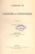 Jahrbuch für Landeskunde von Niederösterreich 12 (1913)