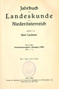 Jahrbuch für Landeskunde von Niederösterreich 22 (1929)
