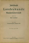 Jahrbuch für Landeskunde von Niederösterreich 24 (1931)